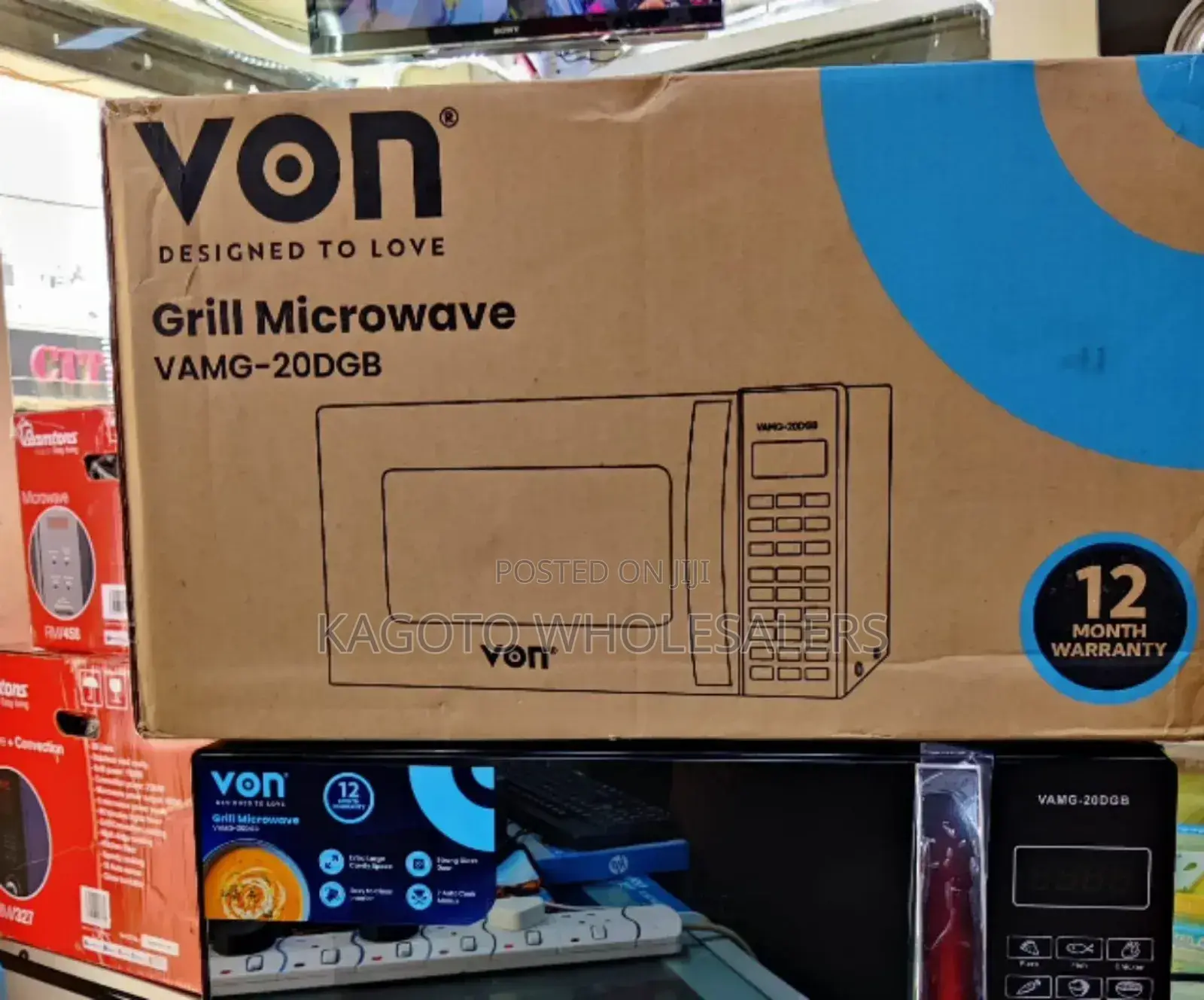 20l Von Microwave Oven Digital (With Grill) *Vam/Gb