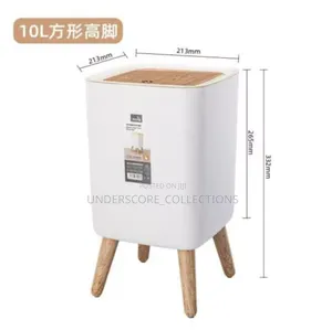 10 Liters Large-Capacity Plastic Home Kitchen Trash Can