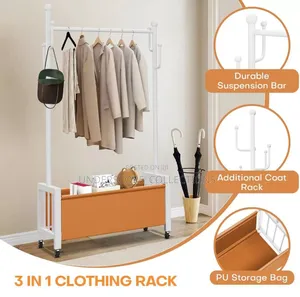 Large Capacity 100cm Wide Cloth Storage Rack
