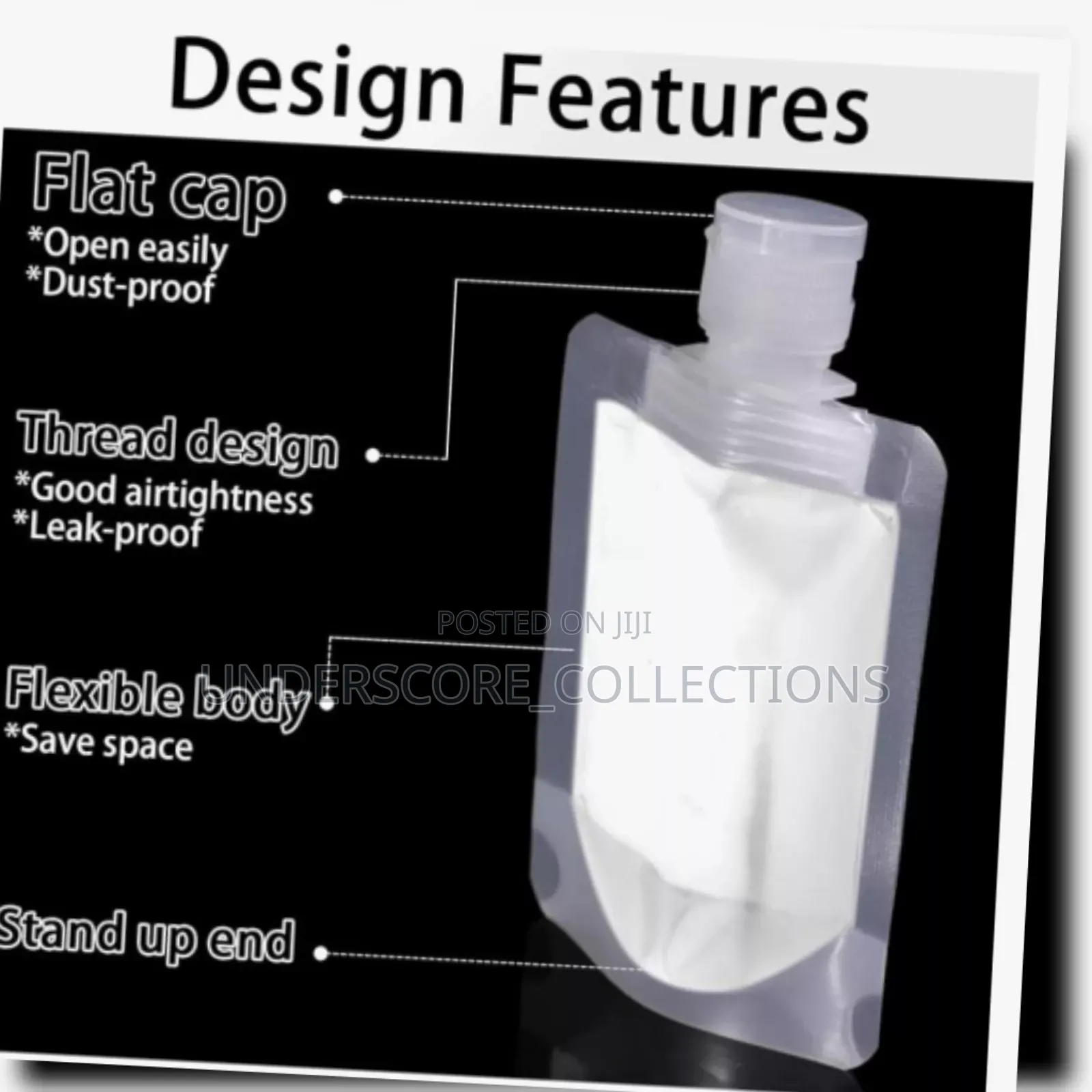 Transparent Travel Fluid Dispensing Packages