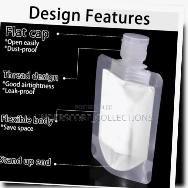 Transparent Travel Fluid Dispensing Packages - main view