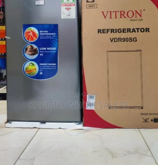 Vitron Single Door Fridge 90litres Grey Vf* S/90*