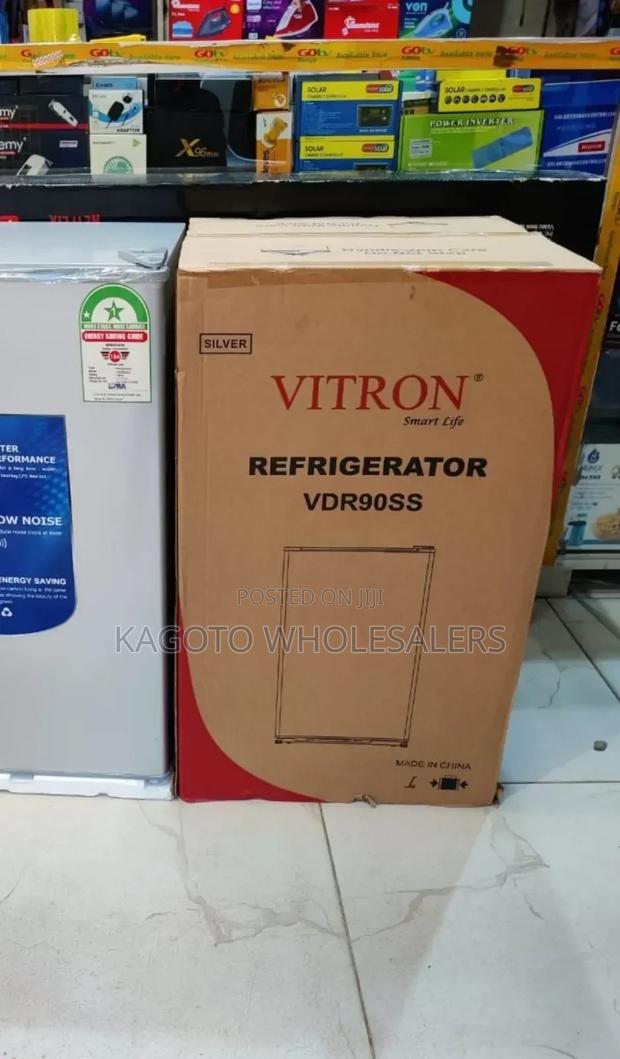 Silver Vitron 1 Door Fridge 90 Litres Vrf* S/90*