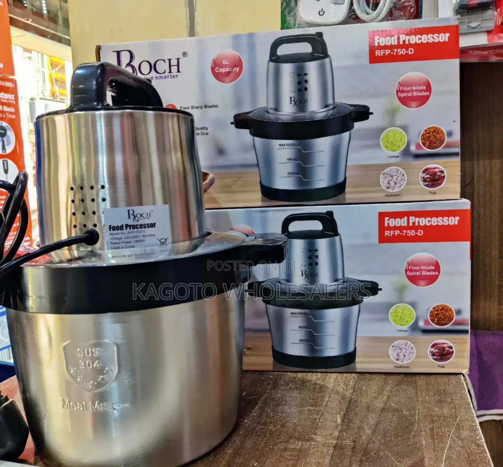 Roch Processor/ Chopper 60litres Stainless Steel R60*