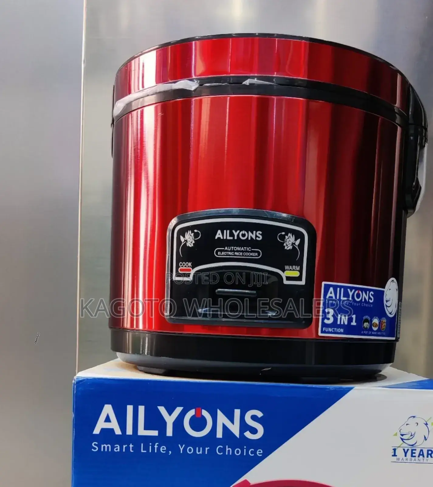 Ailyons 3 1 Rice Electric Cooker Red Body R-07"