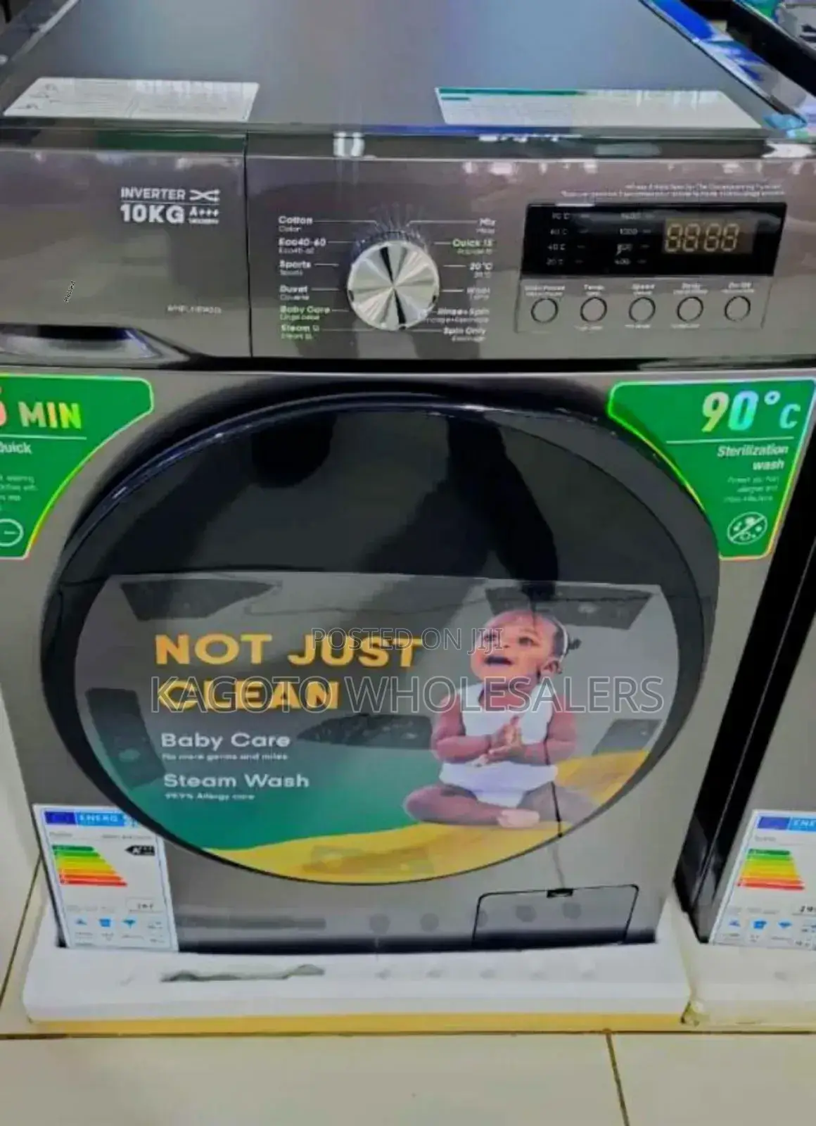 Syinix Front Load Washing Machine 10kg Wash Spin S*10*K