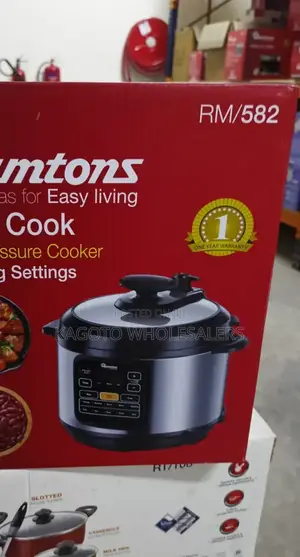 6l Ramtons Electric Pressure *Cooker * -12 Setting Rc