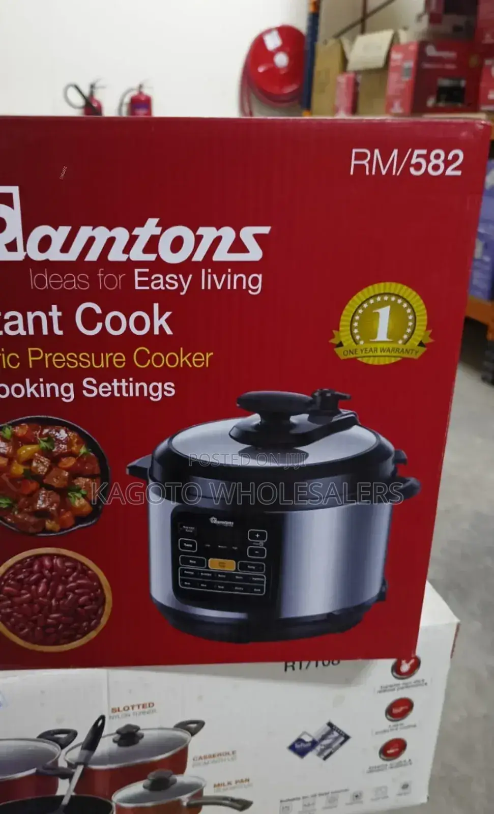 6 Litres Ramtons Pressure *Cooker * -12 Setting Rc