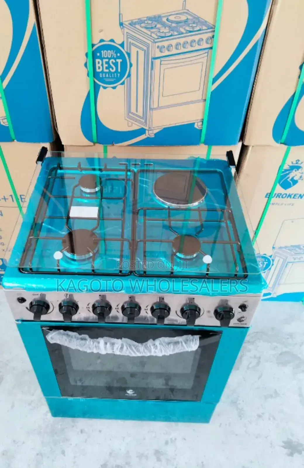 60*65 Euroken 3+1free Standing Cooker , Oven+Timer 3gas+1