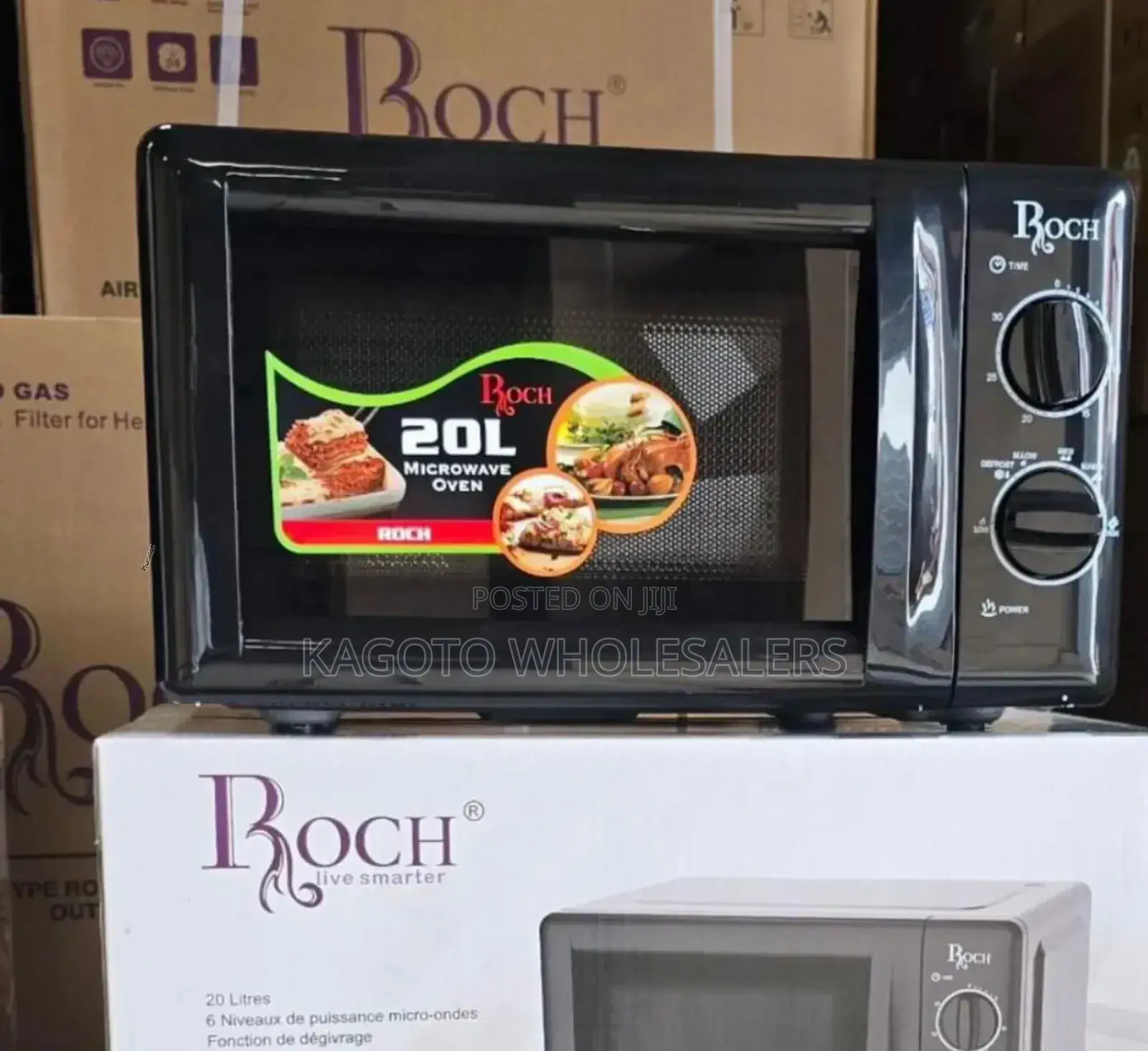 20 Litres Manual Roch Microwave R*20/Black*