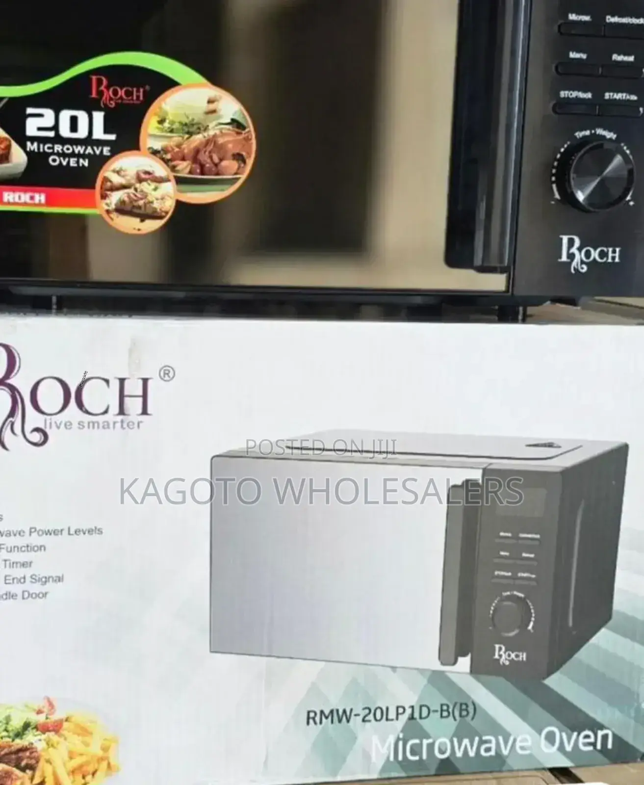 New Model 20 Litres Digital Roch Microwave R*20/Black*