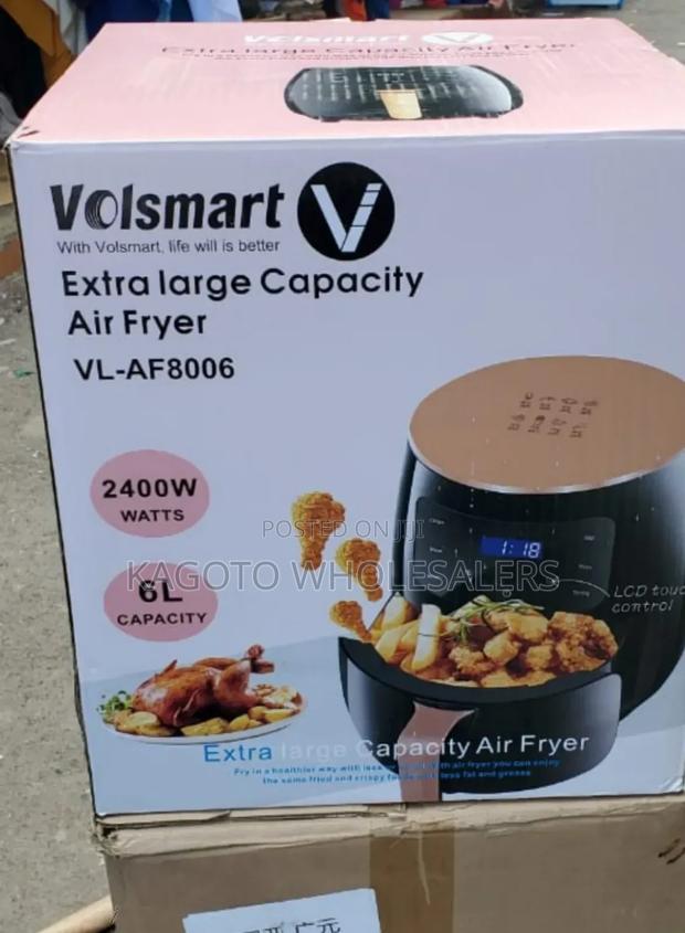 6 Litres Volsmart Airfryer Large Capacity 2400watts Vl-af*