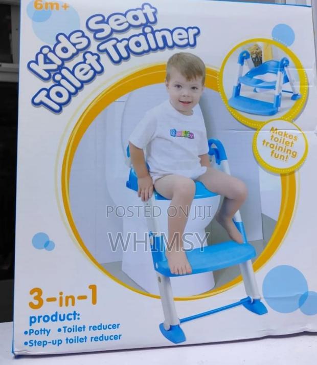 Kids Training Toilet Seat Trainer With PVC Cushion/Soft Pad*