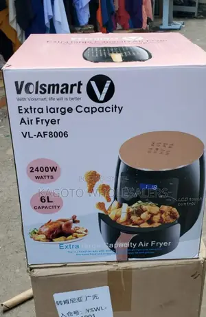 6 Litres Volsmart Airfryer Large Capacity 2400watts Vl-Af*