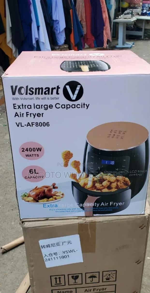 6 Litres Volsmart Airfryer Large 2400watts Vl-Af*
