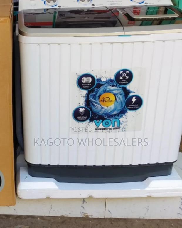 Von 8kg Twin Tub Semi Automatic Washing Machine *V8kg*
