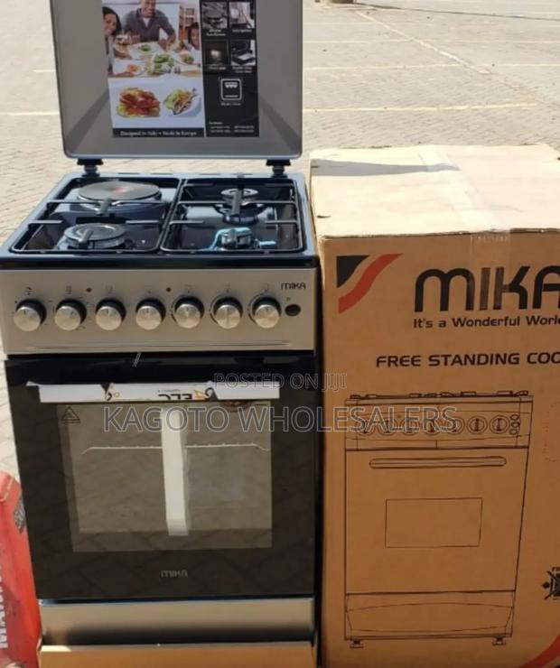Mika Standing Cooker* 50cm*60cm, 3+1 Silver* Mst50u31