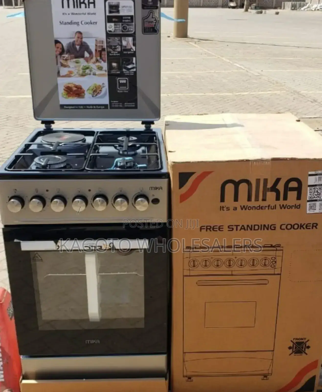 Mika Standing Cooker* 50*60 3+1 Silver Body* Mst50u31