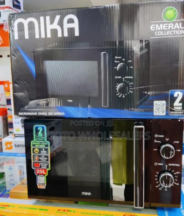 Black Mika Manual Microwave 20litres a-M20*