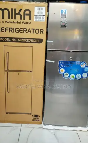 Mika Double Door 138l Refrigerator (Grey) M138l*Rf