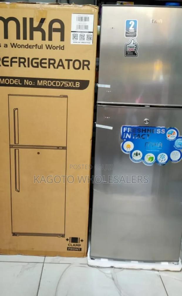 Mika Double Door 138l Refrigerator (Grey) M138l*Rf