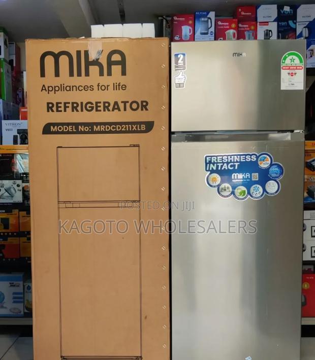 Mika 2 Door 211litres Refrigerator (Grey) M211l*Rf