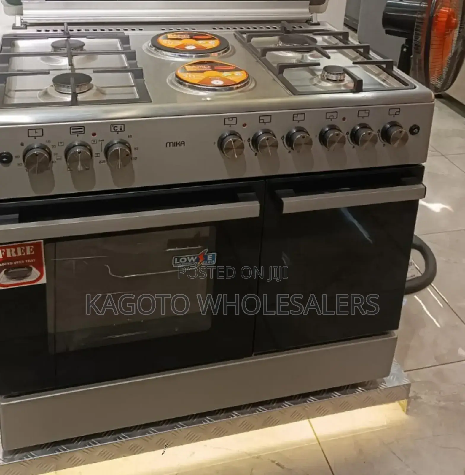 Mika Standing Cooker, 90cm X 60cm, 4g+2e Rotisserie *Mst92eg