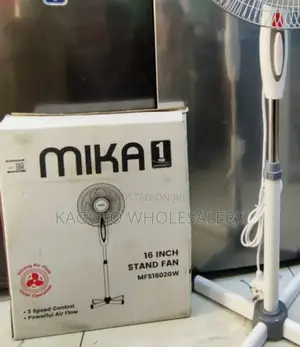 Mika Stand Fan 16" 3 Speed Control, Strong Air Flow MSF-01