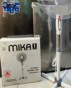 Mika Stand Fan 16" 3 Speed Control,* Air Flow MSF-01