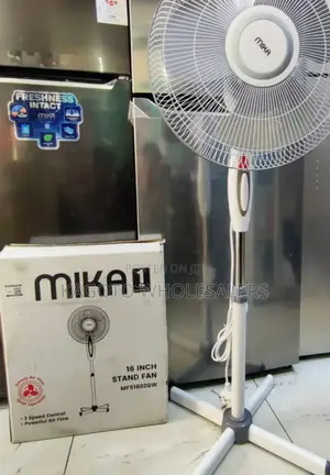 Mika Stand Fan 16inch3 Speed Control, Strong Air Flow MSF-01