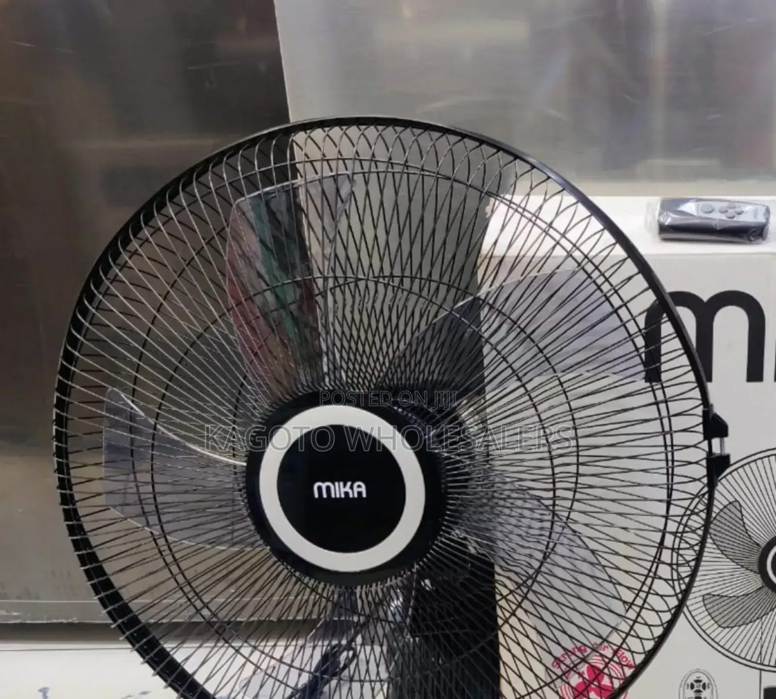 Mika 18" Wall Fan With Remote , Powerful Air Flow Ms*1