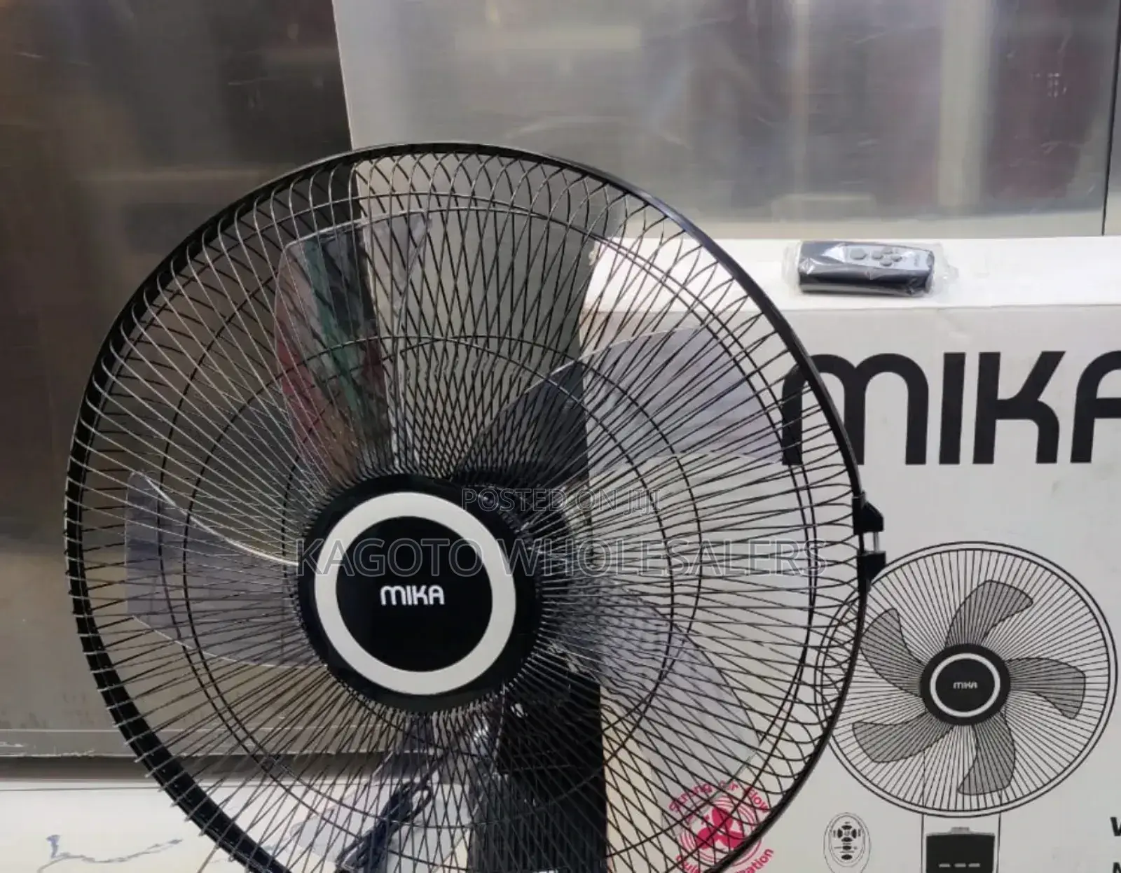 Mika 18" Wall Fan With Remote , Strong Air Flow Ms*1