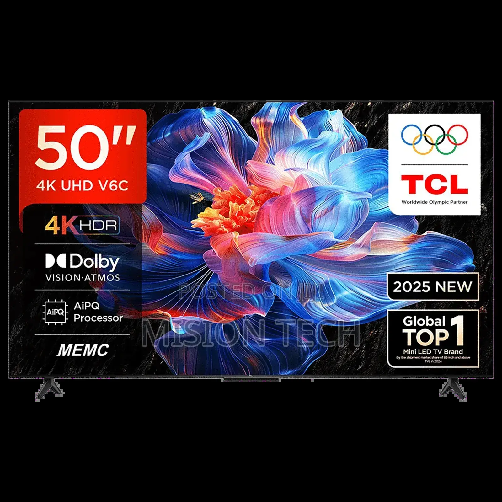 TCL 50′′ V6c HDR Smart Google Tv – 50v6c