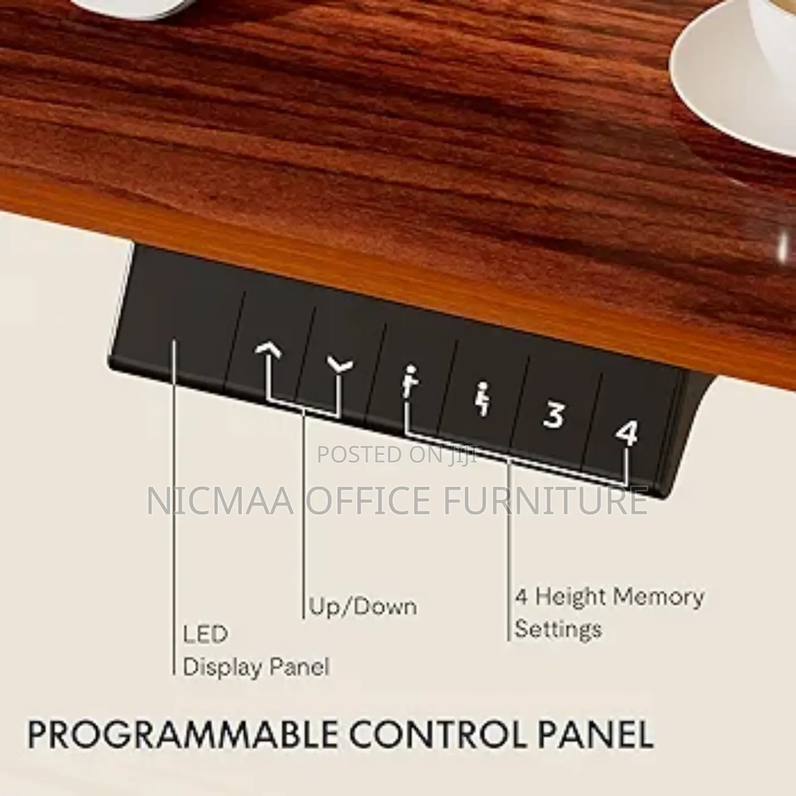 Office Table: 1.2m Flexispot Electric Adjusted Standing Desk