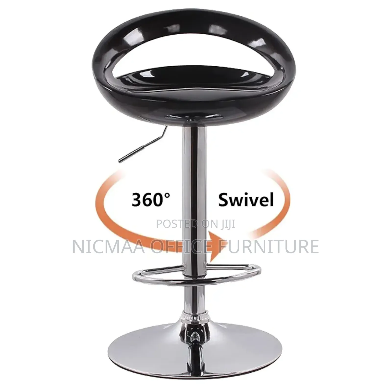 Bar Stool: Modern Swivel Bar Stool Adjustable Height
