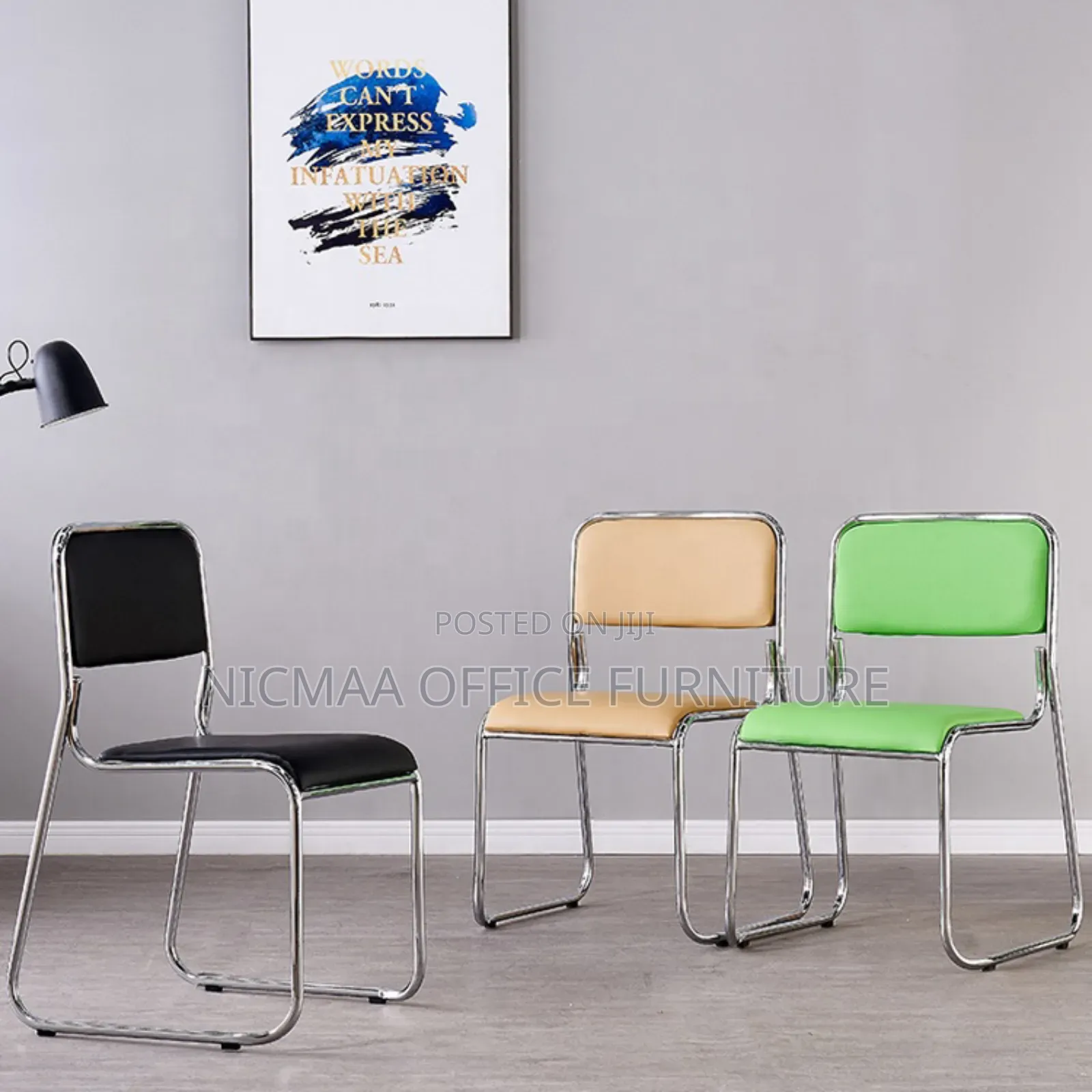 Waiting Chair: Chrome Base Guest Chair