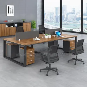 Workstation: 4-Way Open Mode Modern Office Workstations