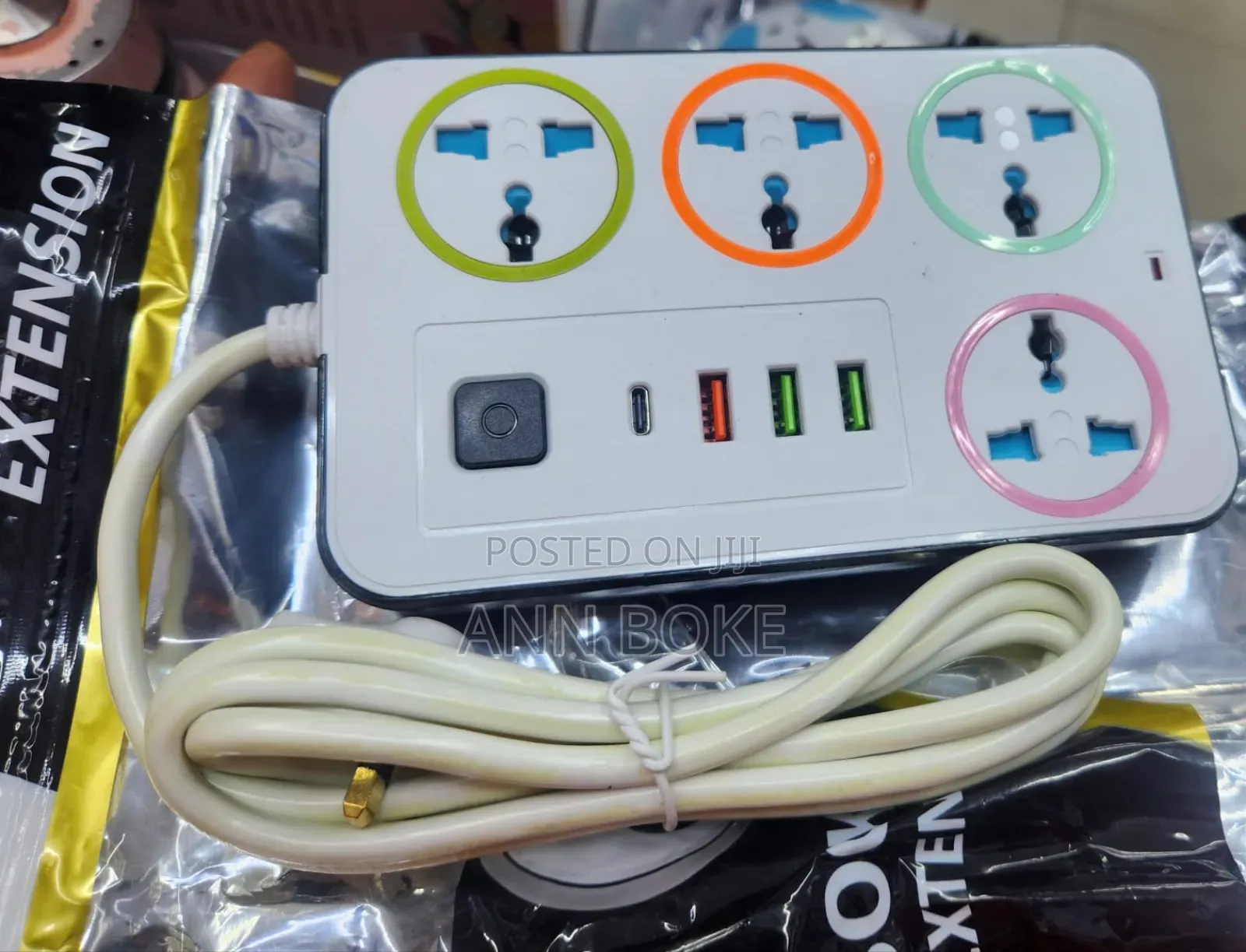 *4way Extension With 3 Usb Ports and 1 Typec Slot*