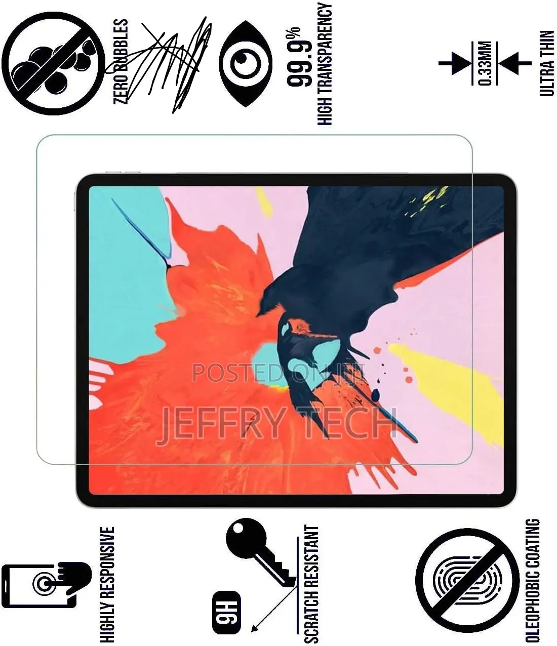 Tempered Glass Screen Protector for Lenovo Tab M9 Tb310fu T