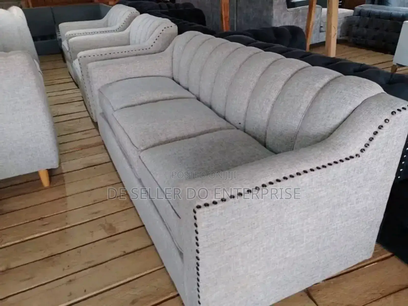 White 5seater Sofas