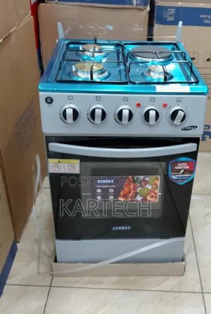 Ecomax 50x55cm 3 G + 1 E Standing Cooker + Electric Oven