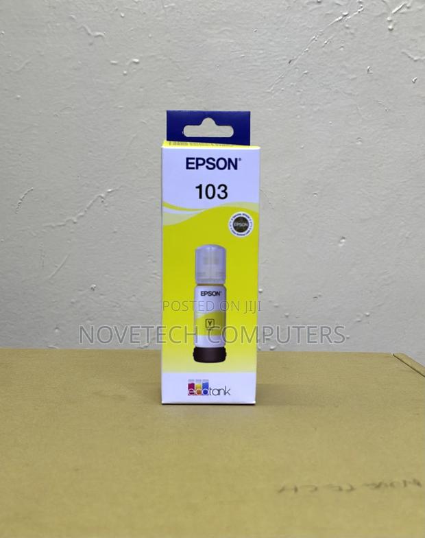 Genuine Epson 103 Ecotank Yellow Original Ink Bottle 65ml