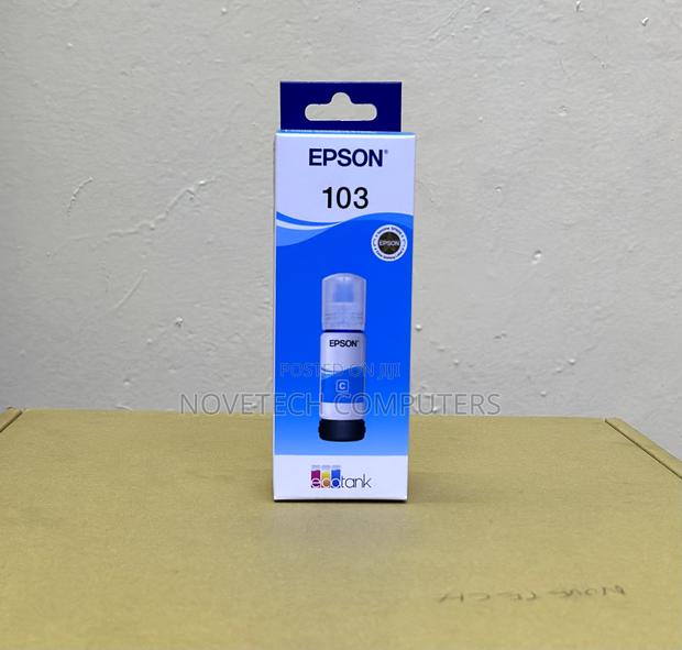 Genuine Epson 103 Ecotank Cyan Original Ink Bottle 65ml