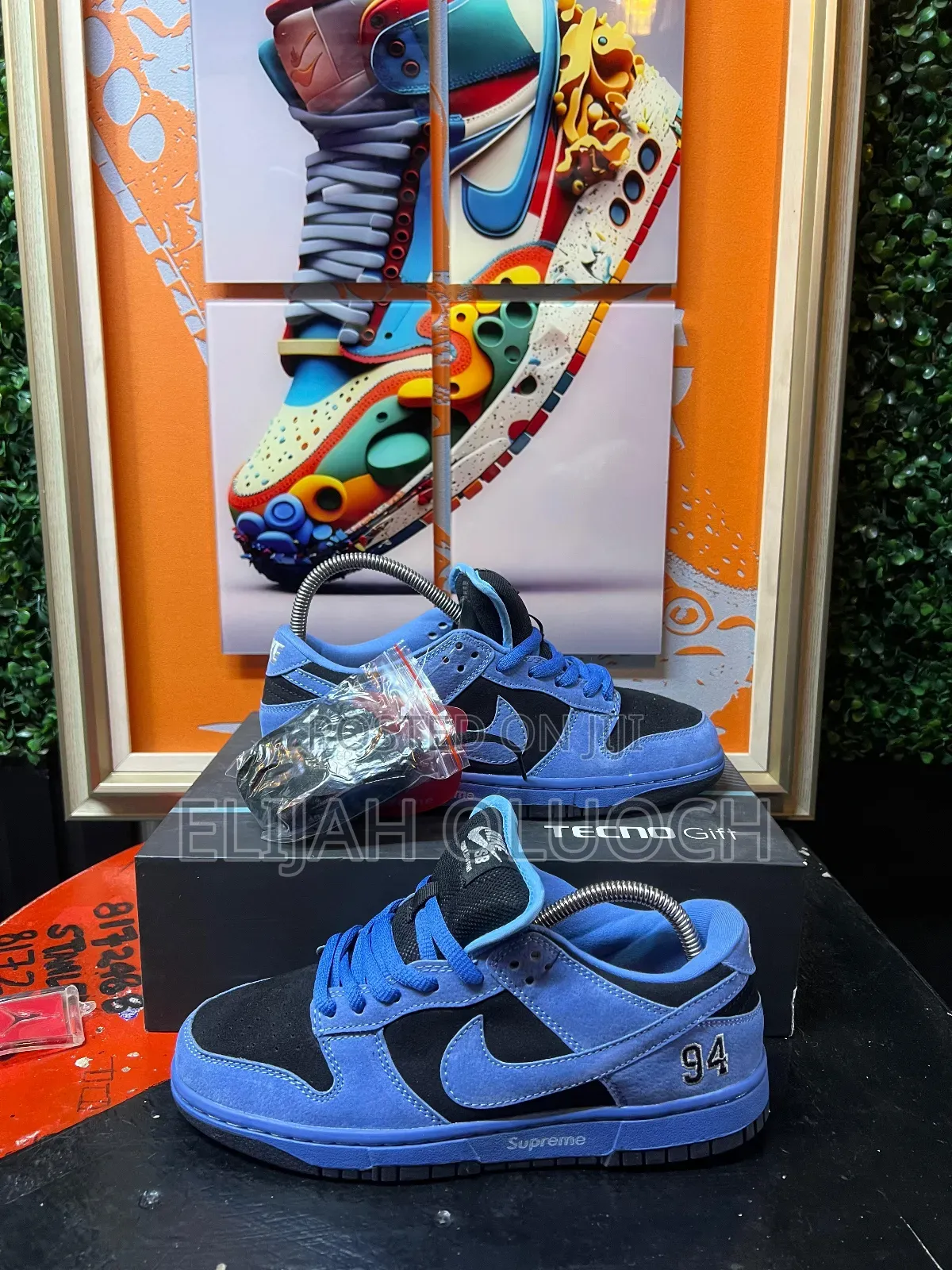 Nike X Supreme Sb Dunk Low '94 Ocean Fog'