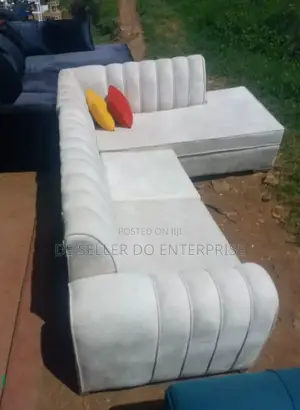 L-Shape Sofaset White