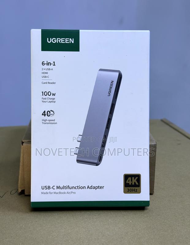 Ugreen 6-in-2 Usb-C Multifunction Adapter for Macbook- Cm380 - main view