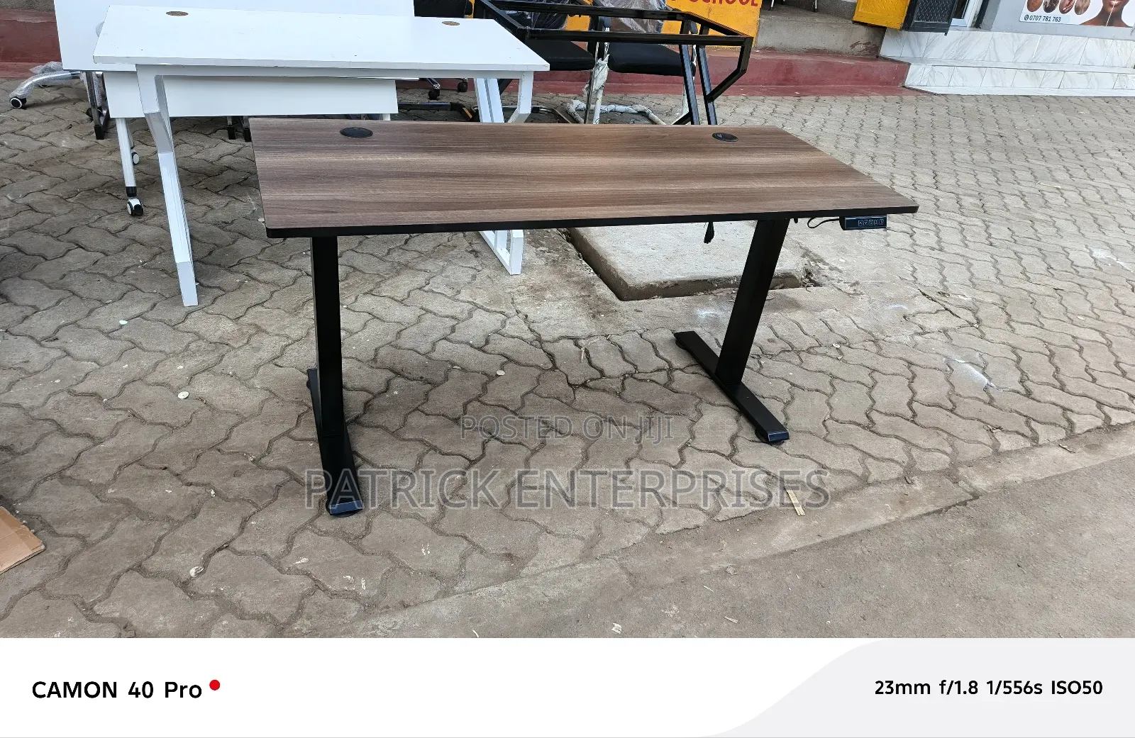 Modern Motorized Adjustable Electric Table 1.4 Mtr