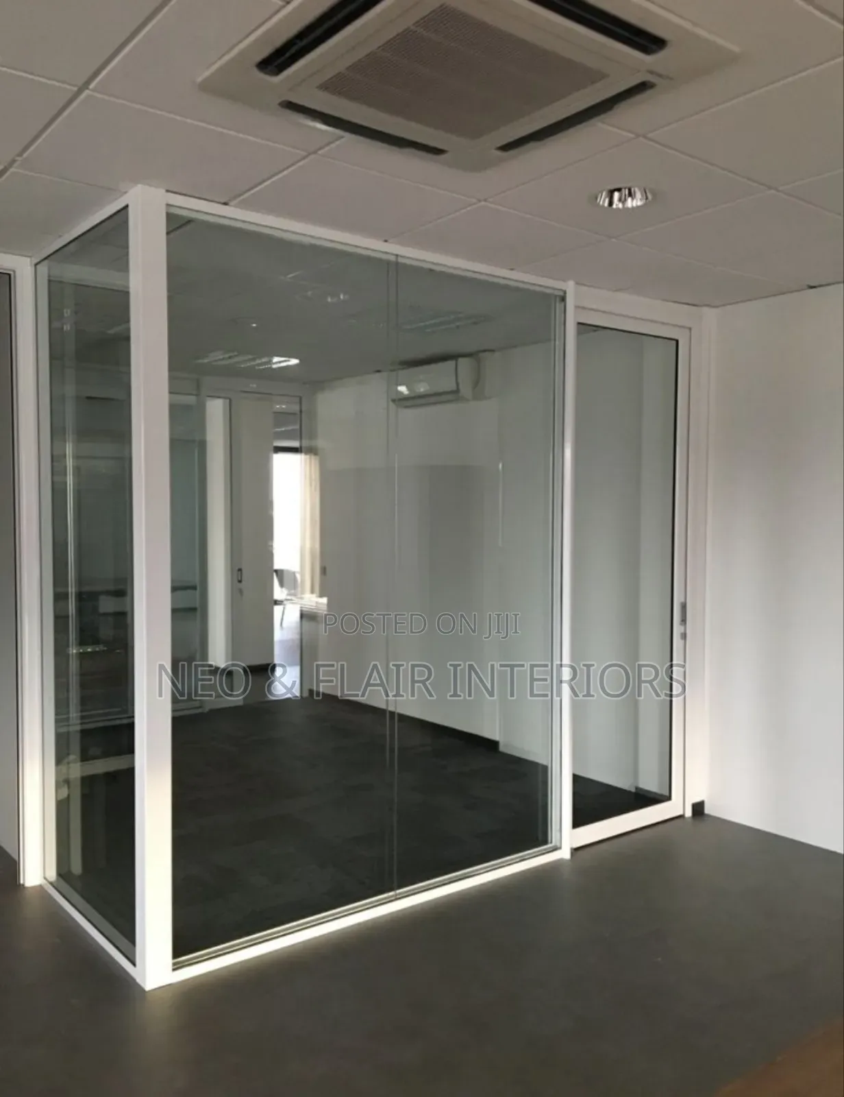 Frameless Office Partitions