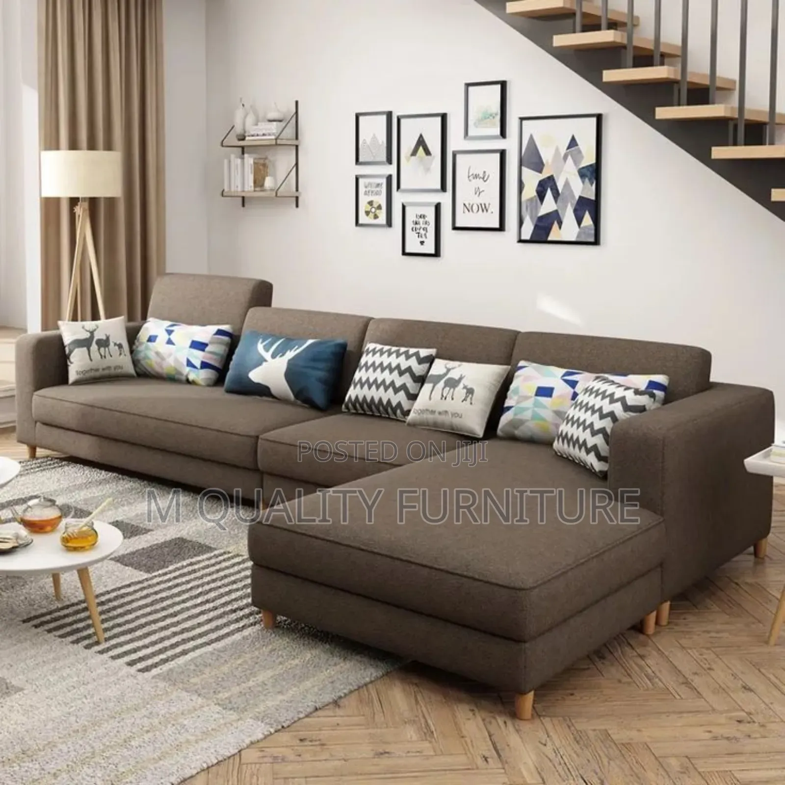 Chocolate Brown 6 Seater Indoor Seat