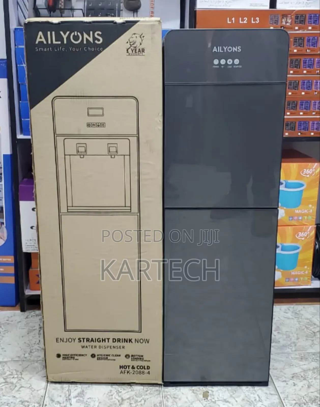 Ailyons Hot and Cold Bottom Load Water Dispenser